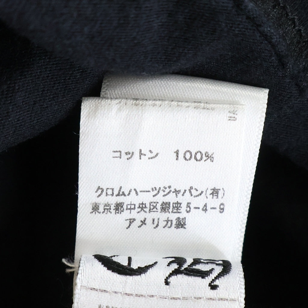 CHROME HEARTS(クロムハーツ) CH S/S バックフレームドCHプラスプリント 半袖Tシャツカットソー ブラック