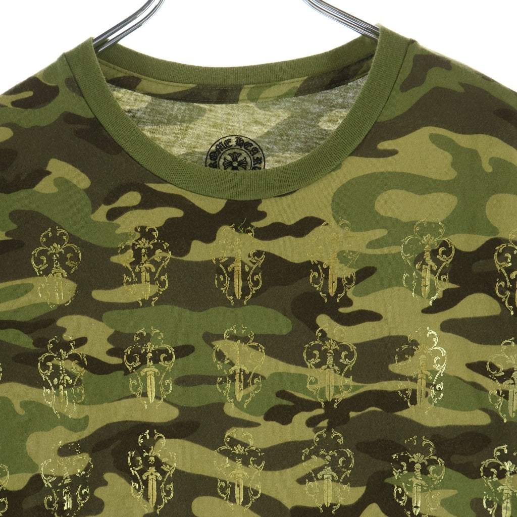 CHROME HEARTS(クロムハーツ) OLD S/S オールド ヴァインダガー総柄プリント 半袖Tシャツカットソー カモ