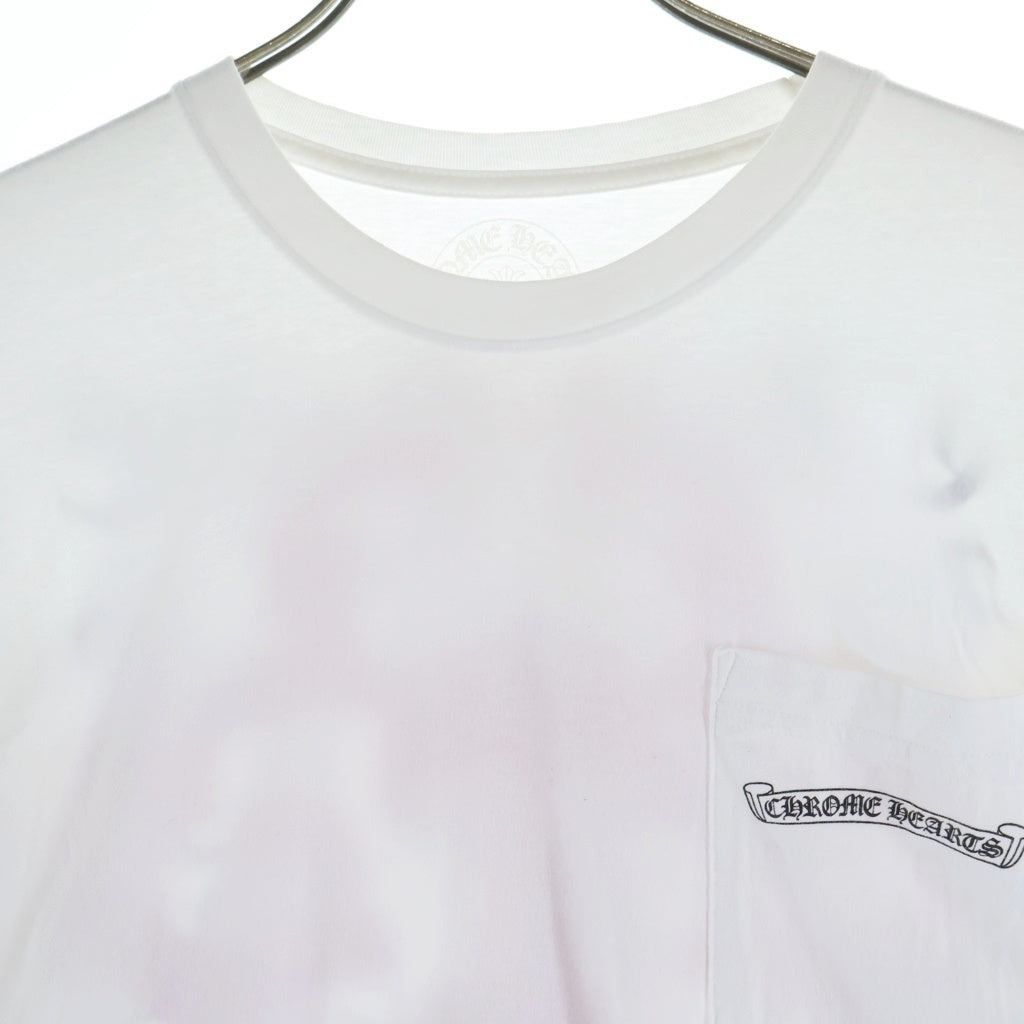 CHROME HEARTS(クロムハーツ) Vine Dagger ヴァインダガー アームフローラル 長袖Tシャツ ロンT ロングスリーブ ホワイト