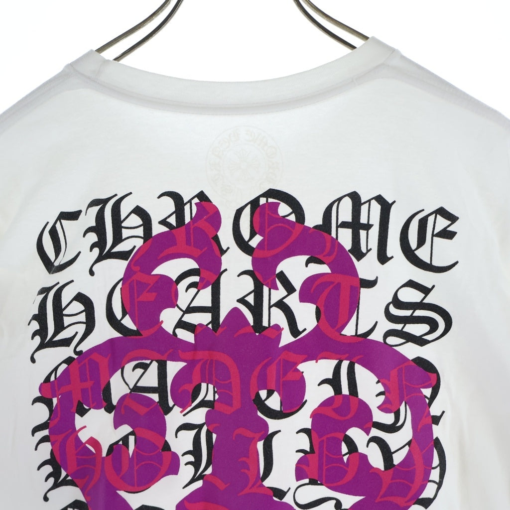 CHROME HEARTS(クロムハーツ) Vine Dagger ヴァインダガー アームフローラル 長袖Tシャツ ロンT ロングスリーブ ホワイト