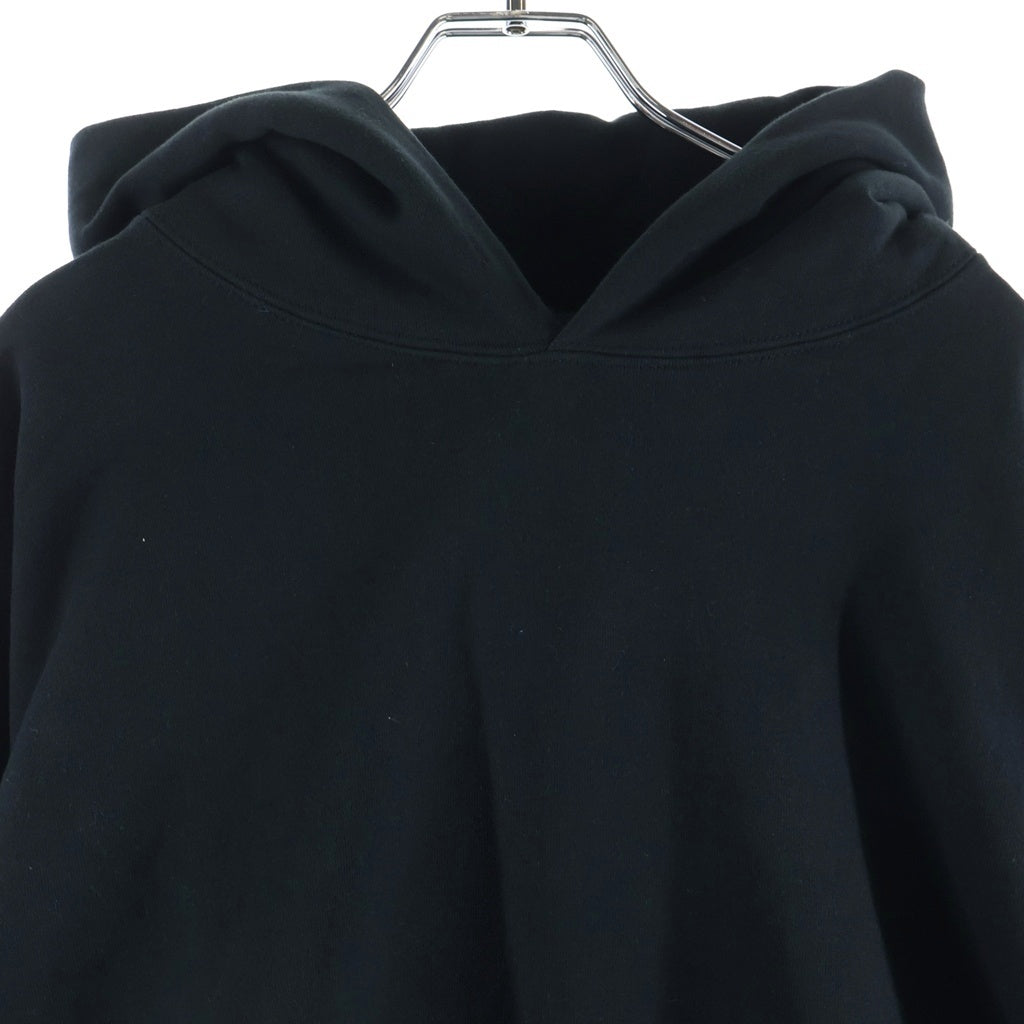 FEAR OF GOD ESSENTIALS(フィアオブゴッド エッセンシャルズ) バックロゴ リフレクタープリント プルオーバーパーカー フーディ ブラック
