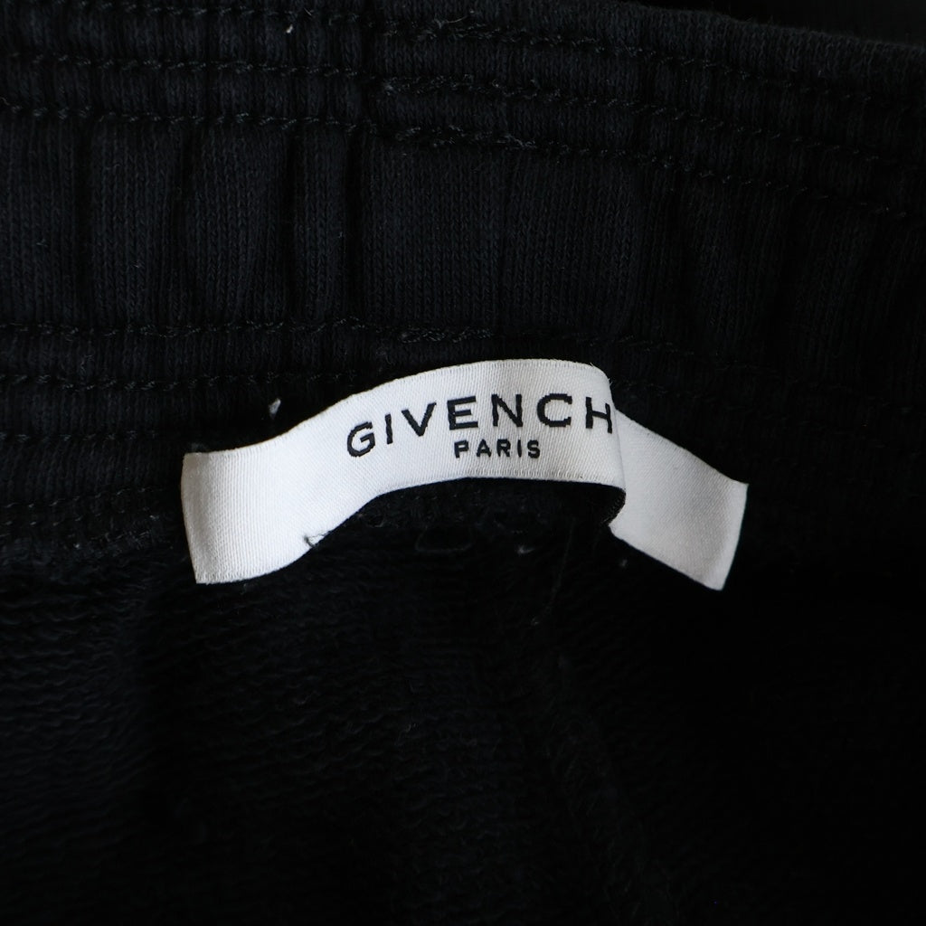 GIVENCHY(ジバンシィ) リフレクティブ ブランドロゴ プリント コットン ショートパンツ ブラック BM508B30AF