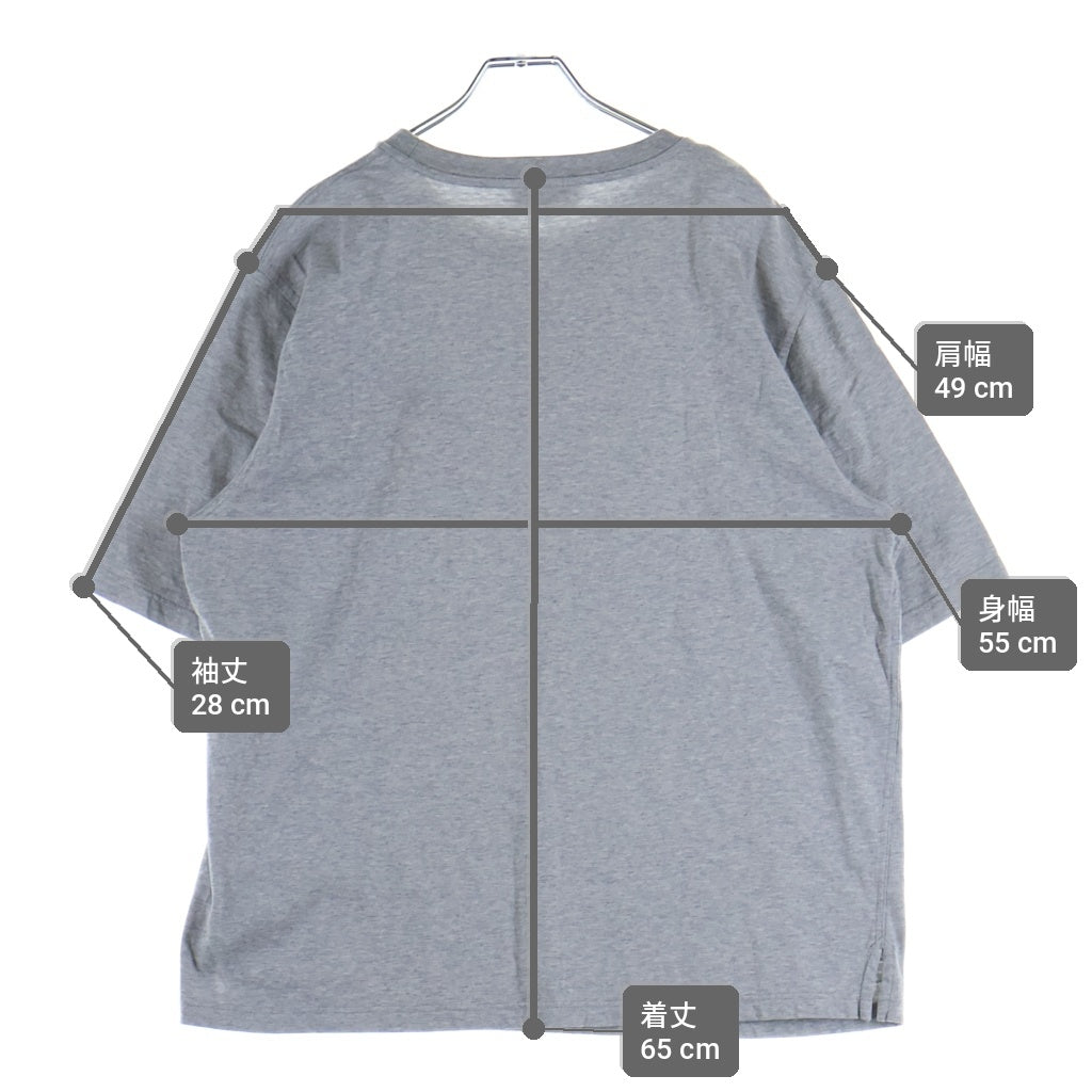HERMES(エルメス) パズル・エケストル ミニレザーパッチ 半袖Tシャツ カットソー グレー