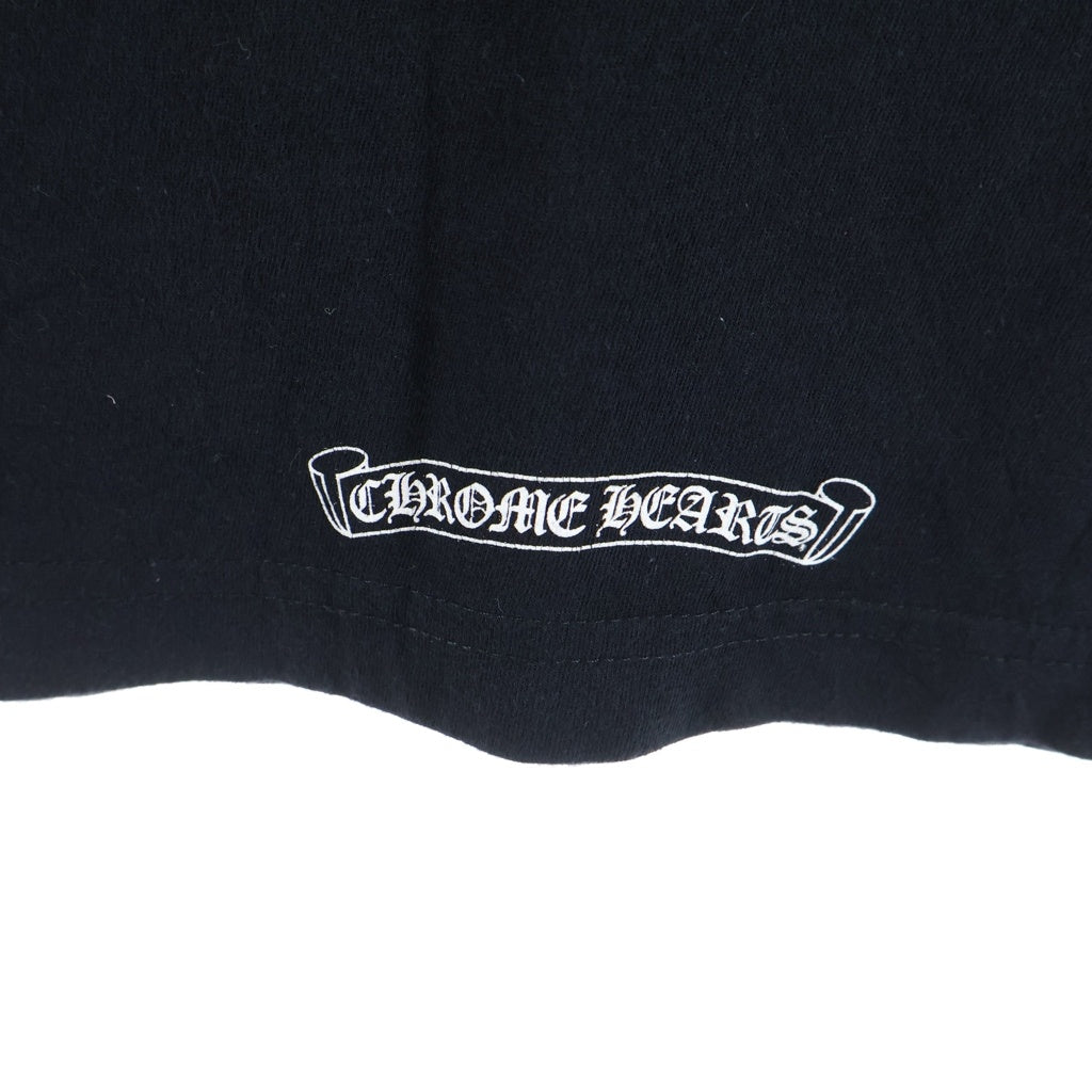 CHROME HEARTS(クロムハーツ) Neck Logo FUCK YOU L/S Tee ネックロゴ クルーネック長袖Tシャツ カットソー ロンT ブラック