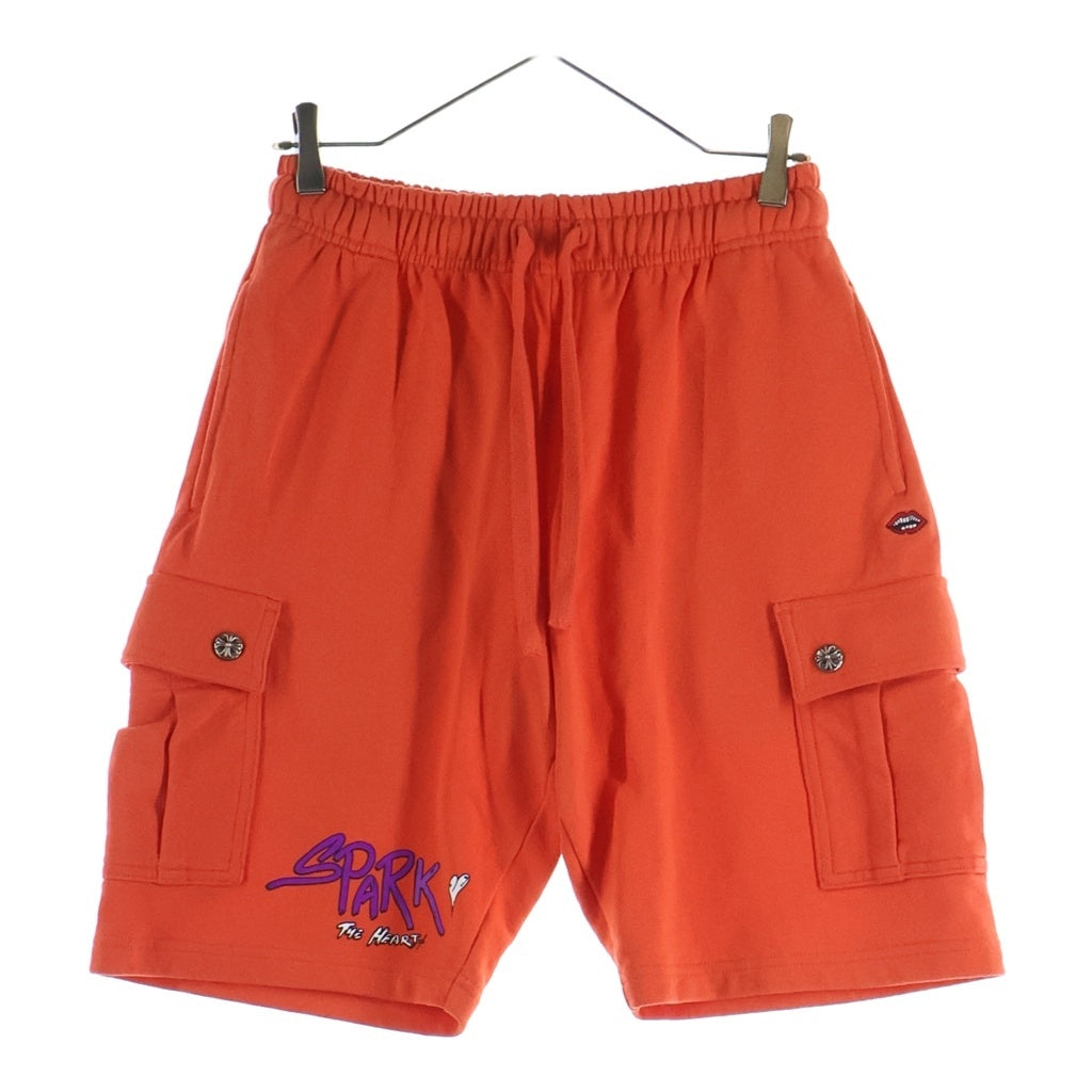CHROME HEARTS(クロムハーツ) ×MATTY BOY Sadistic Lipstick Half Pants マッティボーイ サディスティック リップスティック クロスボール チョンパー刺繍 ハーフパンツ ショーツ レッド