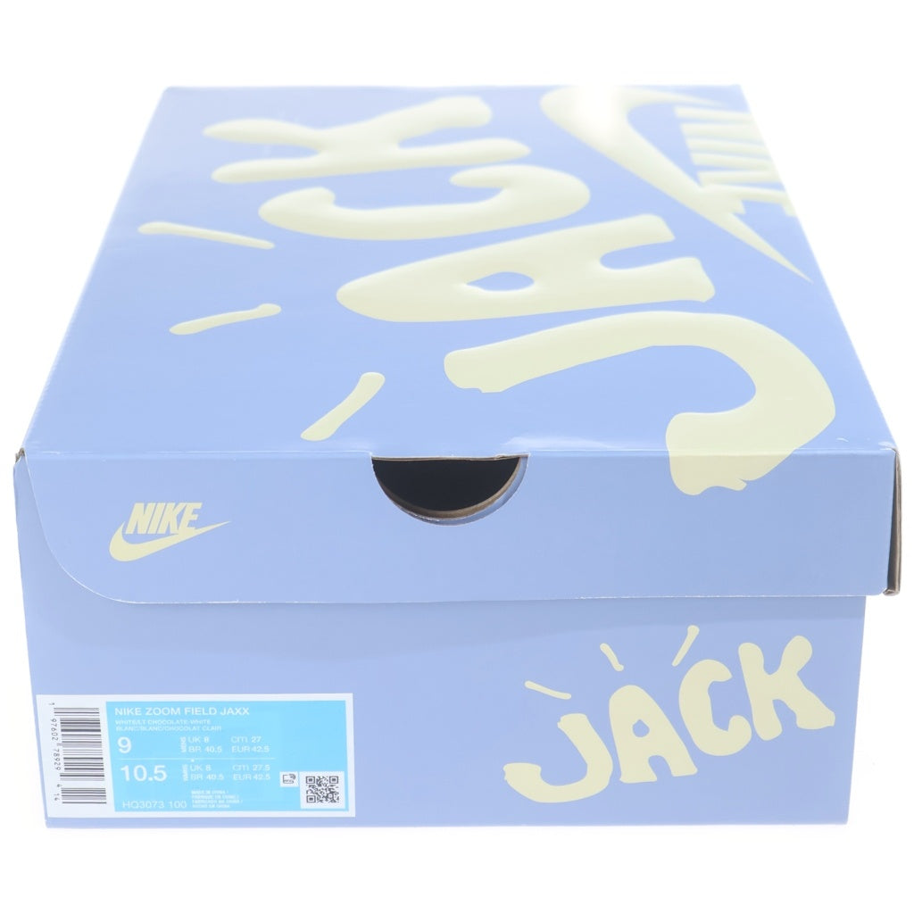 NIKE(ナイキ) ×TRAVIS SCOTT Zoom Field Jaxx トラヴィススコット ズームフィールドジャックス ローカットスニーカー ブラウン/ホワイト US9/27cm HQ3073-100 HQ3073-100
