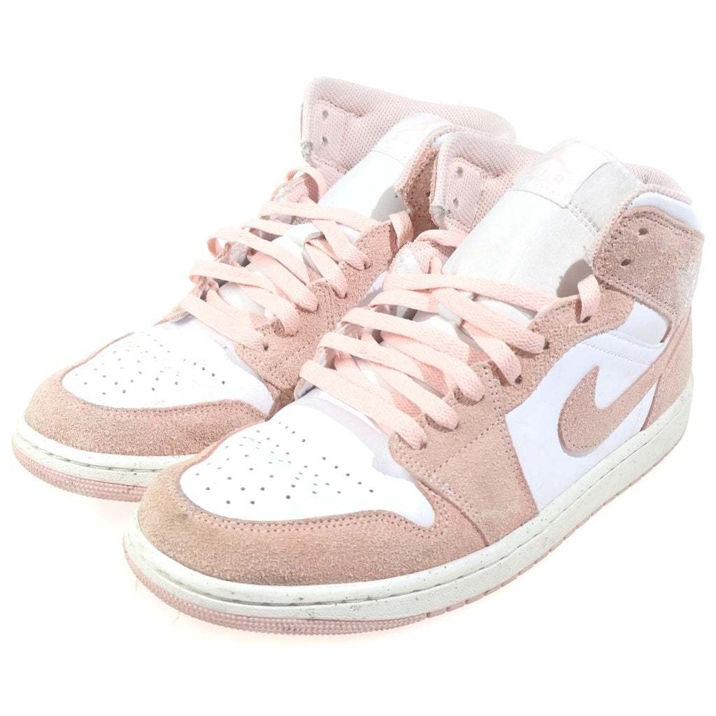 NIKE(ナイキ) AIR JORDAN 1 MID SE エアジョーダン1 ハイカットスニーカー ピンク FN5215-161