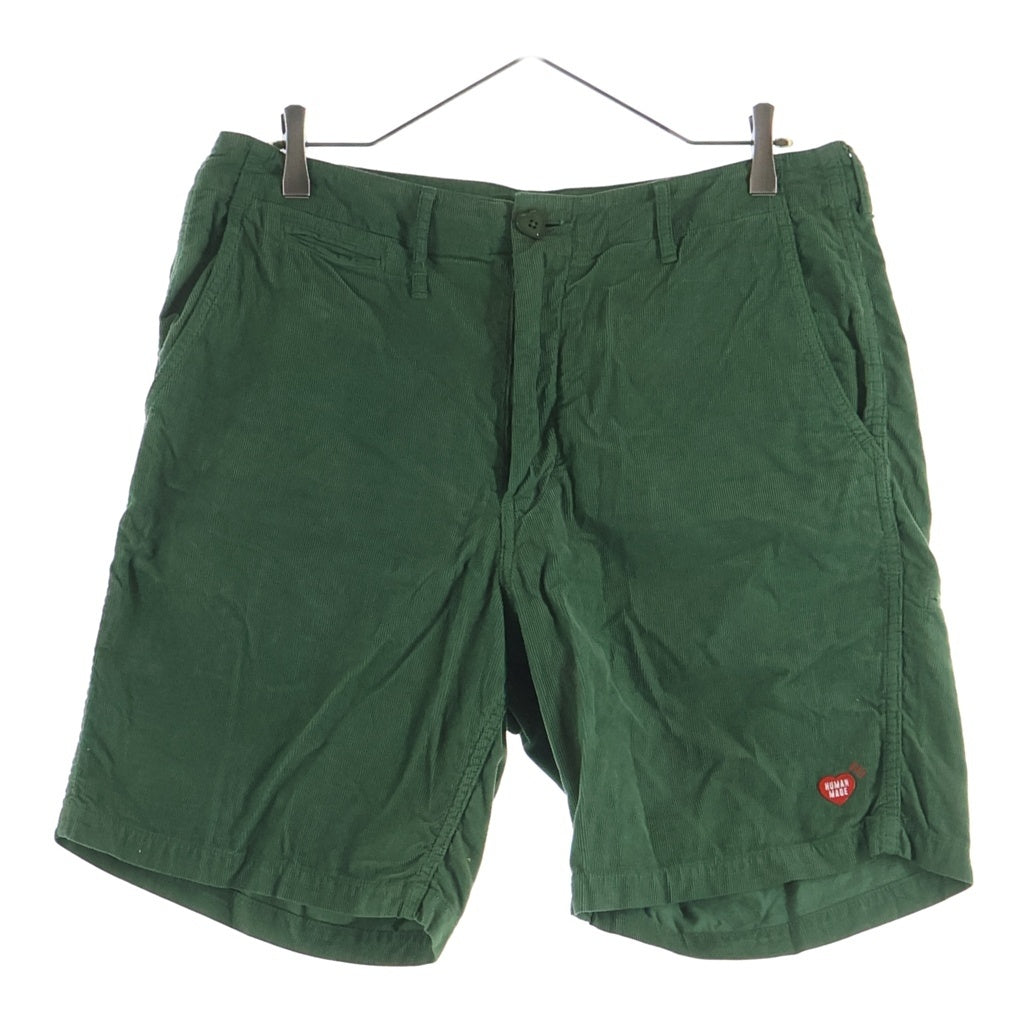 HUMAN MADE ヒューマンメイド 23SS Corduroy Shorts ハートロゴ コーデュロイ ショーツ ハーフパンツ グリーン HUMAN MADE(ヒューマンメイド) 23SS Corduroy Shorts ハートロゴ