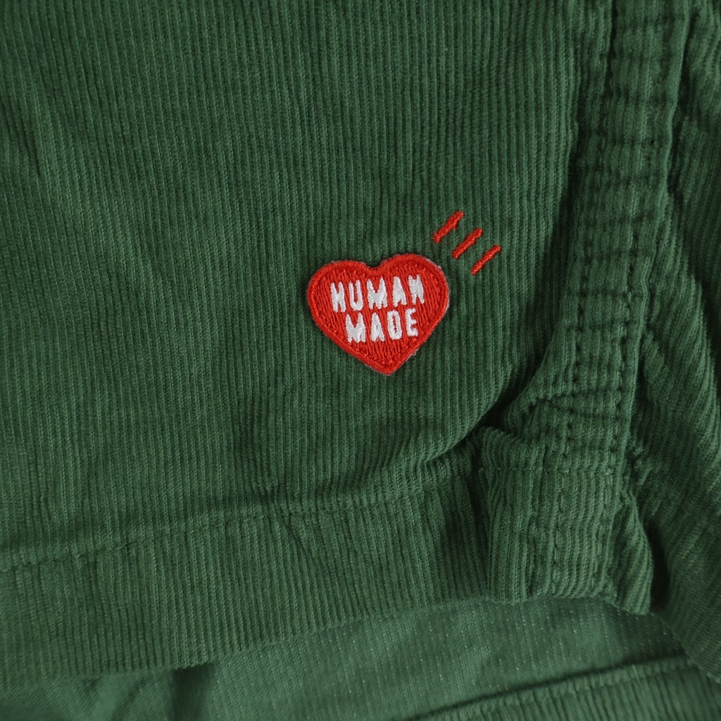 HUMAN MADE(ヒューマンメイド) 23SS Corduroy Shorts ハートロゴ コーデュロイ ショーツ ハーフパンツ グリーン