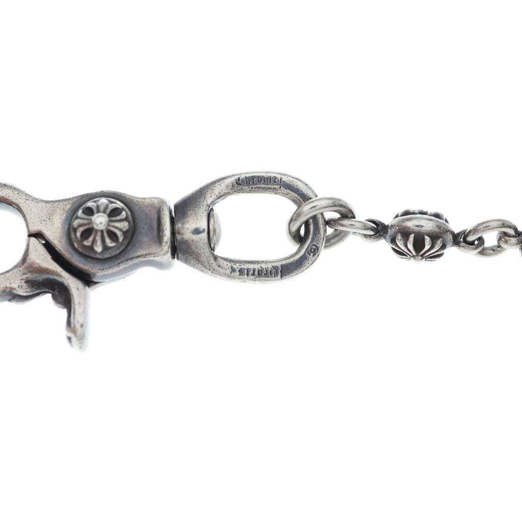 CHROME HEARTS(クロムハーツ) 2BALL LONG-S/1クリップロング#2クロスボール ウォレットチェーン シルバー BCA386