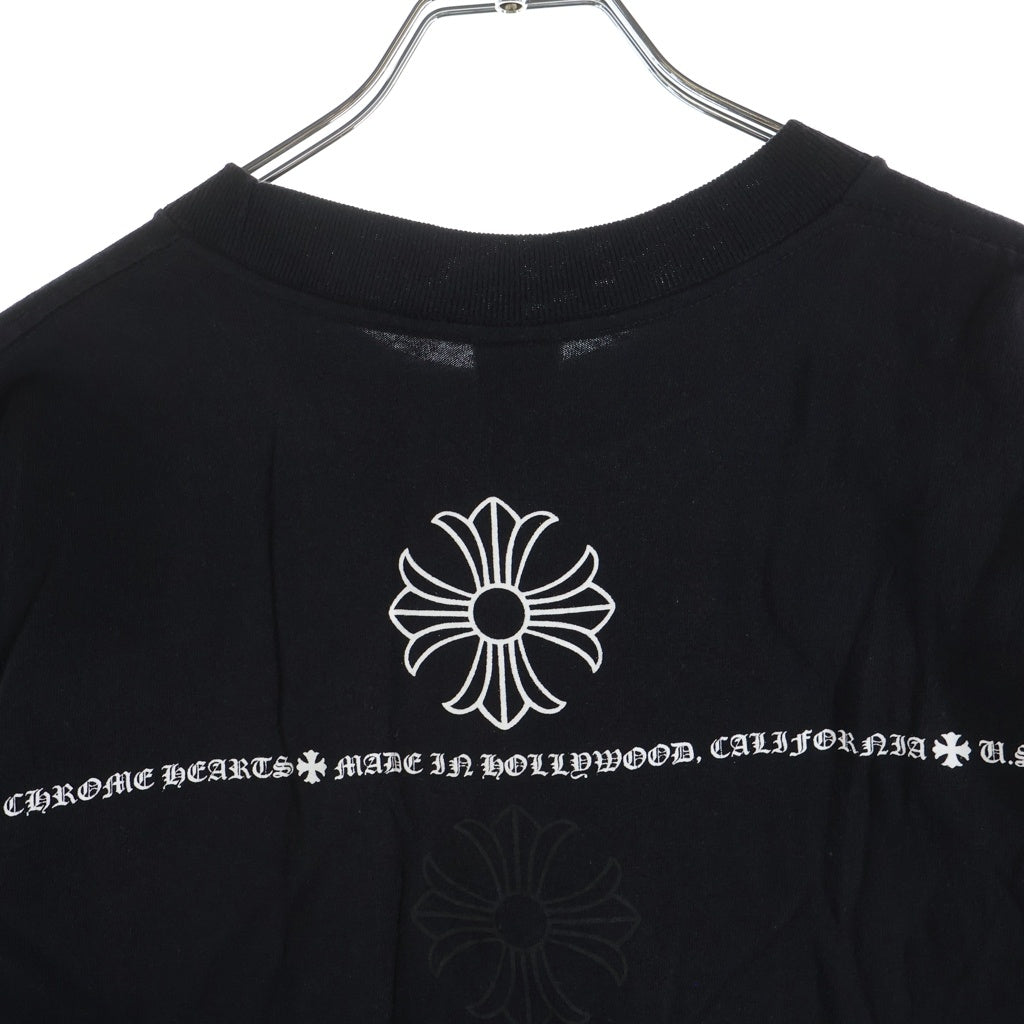 CHROME HEARTS(クロムハーツ) CHプラスプリント ポケット半袖Tシャツ カットソー ブラック