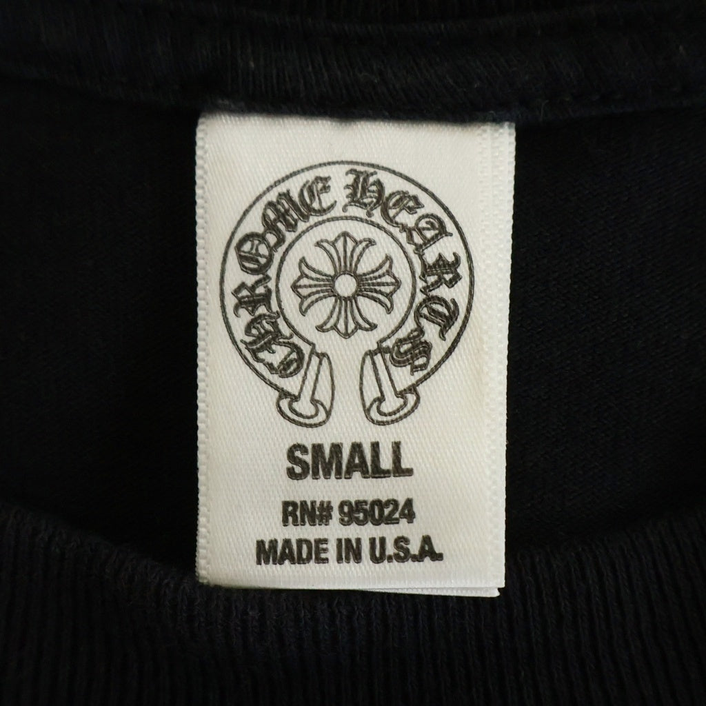 CHROME HEARTS(クロムハーツ) CHプラスプリント ポケット半袖Tシャツ カットソー ブラック
