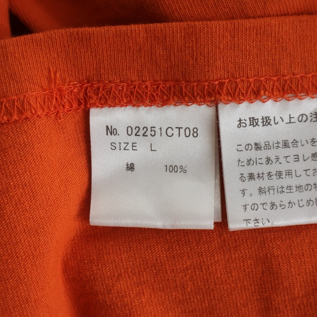 HYSTERIC GLAMOUR(ヒステリックグラマー) 25SS LEAGUE ロゴプリント 半袖Tシャツカットソー 02251CT08 オレンジ 02251CT08