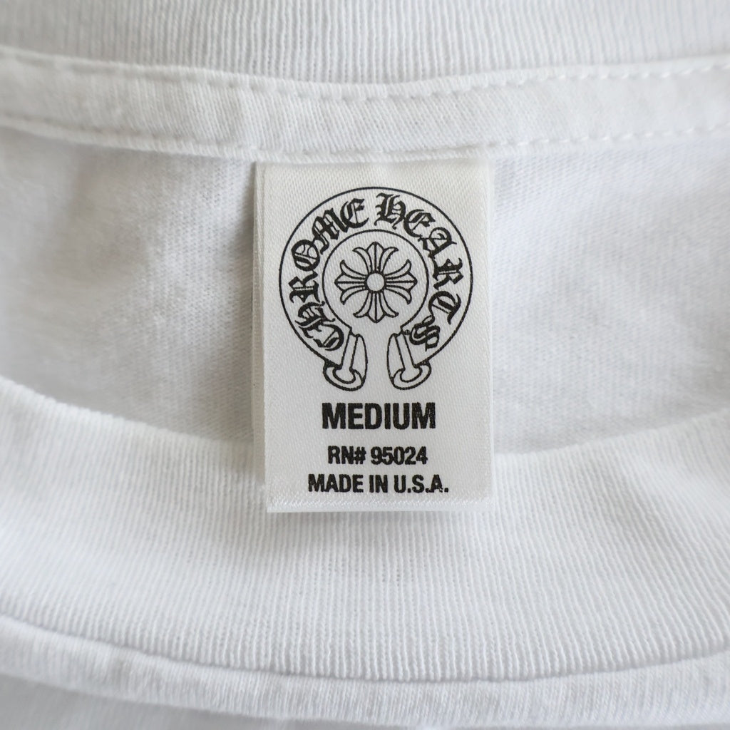 CHROME HEARTS(クロムハーツ) OLD オールド BSフレア Tバープリント半袖Tシャツカットソー ホワイト