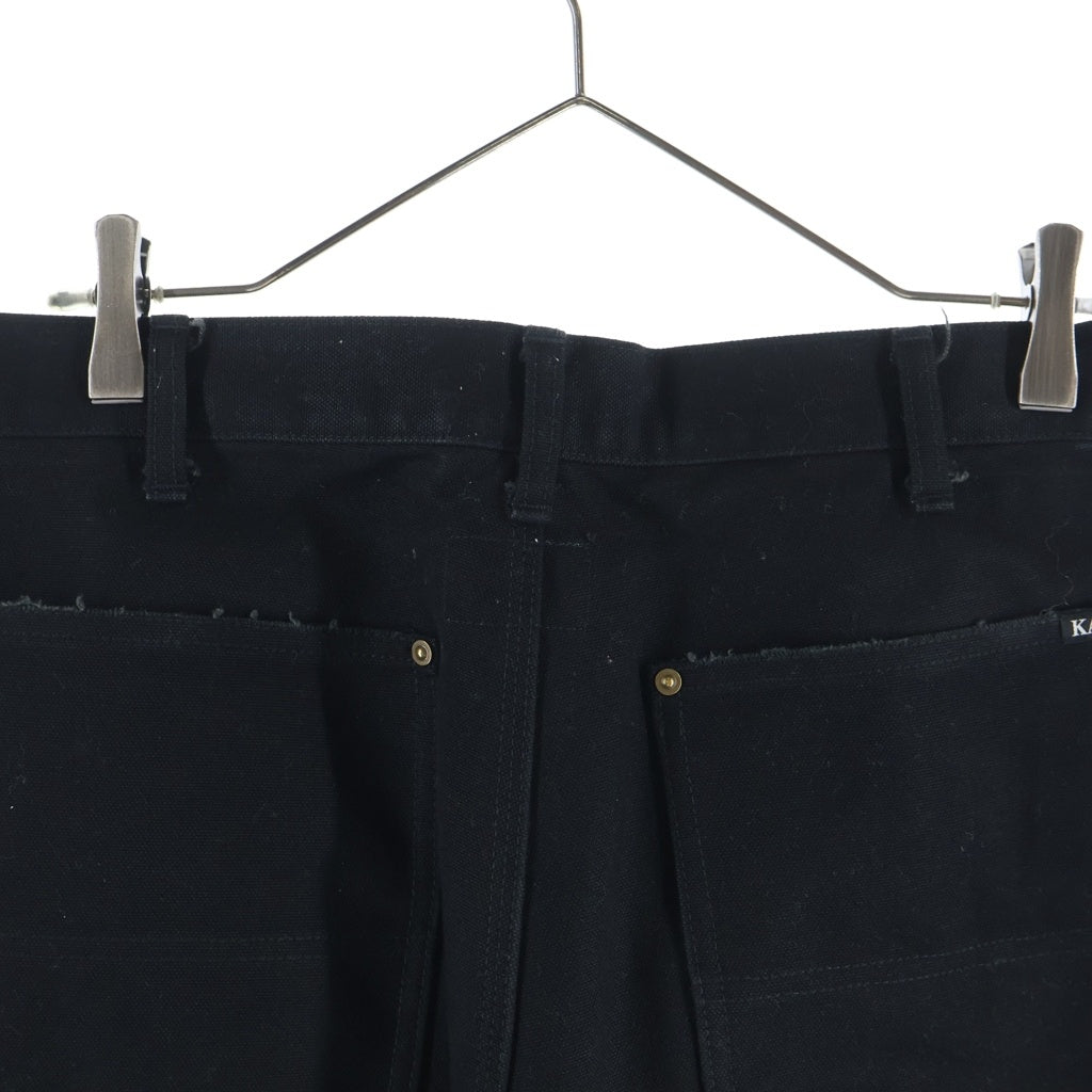KAMIYA(カミヤ) 24AW BORO PAINTER PANTS ボロ ダブルニー ペインターパンツ ブラック G11PT026