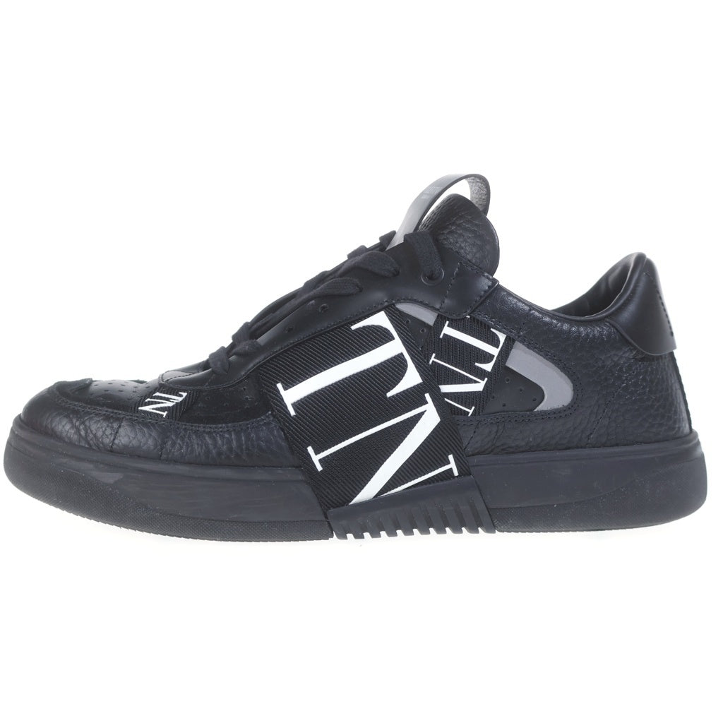 VALENTINO GARAVANI(ヴァレンチノガラヴァーニ) Leather Sneakers VL7N Logo レザースニーカー ローカットスニーカー 41 ブラック