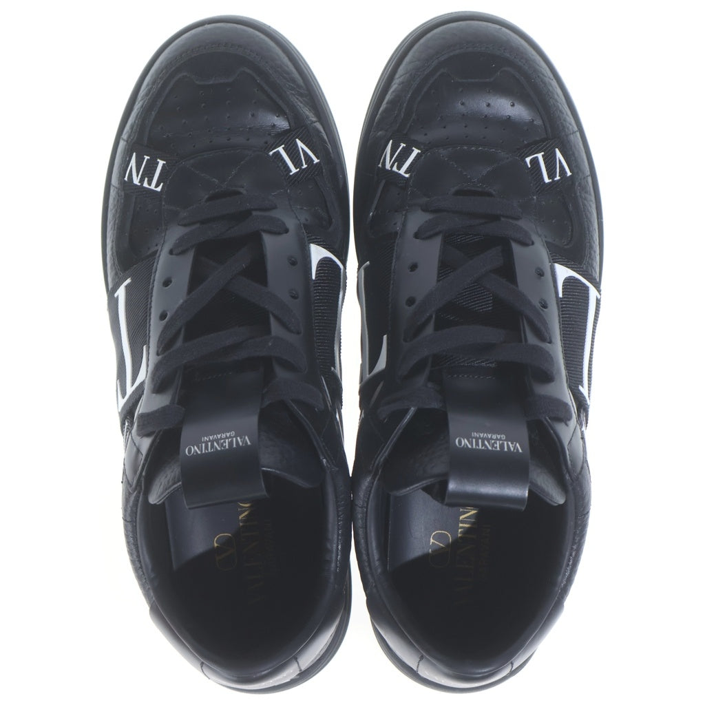 VALENTINO GARAVANI(ヴァレンチノガラヴァーニ) Leather Sneakers VL7N Logo レザースニーカー ローカットスニーカー 41 ブラック