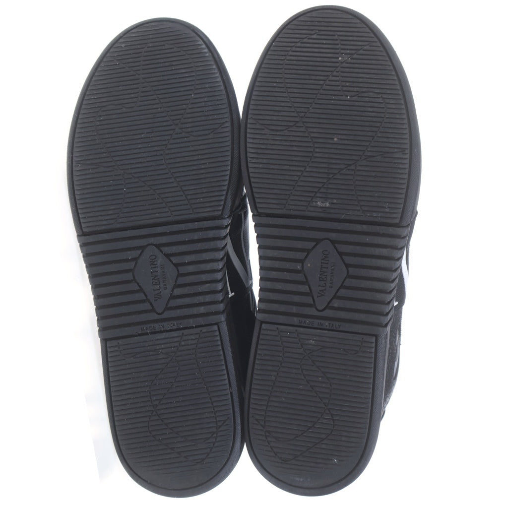 VALENTINO GARAVANI(ヴァレンチノガラヴァーニ) Leather Sneakers VL7N Logo レザースニーカー ローカットスニーカー 41 ブラック