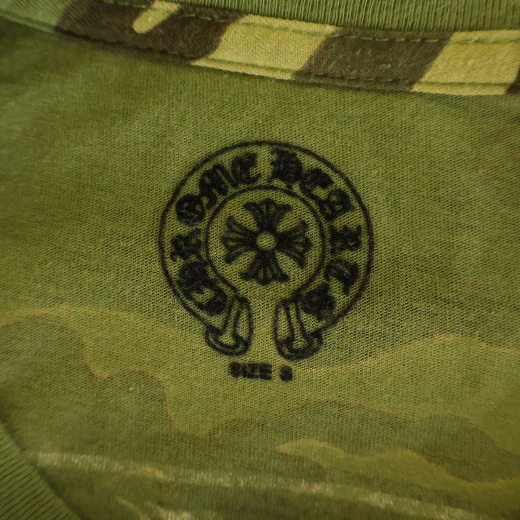 CHROME HEARTS(クロムハーツ) OLD HORSESHOE オールド カモフラ スクロールラベル プリント半袖Tシャツ カットソー カーキ