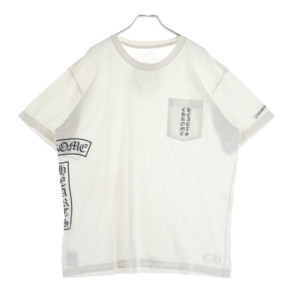 CHROME HEARTS(クロムハーツ) CH S/S TBAR 英字ロゴ Tバープリント 半袖Tシャツカットソー ホワイト -