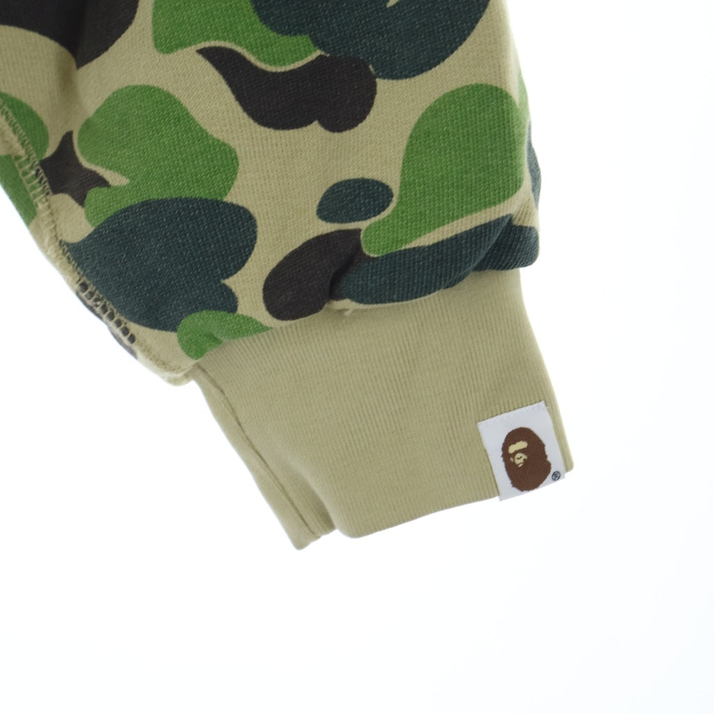 A BATHING APE(アベイシングエイプ) CAMO HEAVY WASH ZIP HOODIE カモ ヘビー ウォッシュ ジップフーディー グリーン/ブラウン 001ZPM301308M