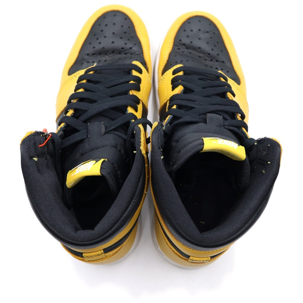 NIKE(ナイキ) AIR JORDAN 1 RETRO HIGH OG POLLEN 555088-701 エアジョーダン レトロ パラン ハイカットスニーカー US9.5/27.5cm イエロー/ブラック