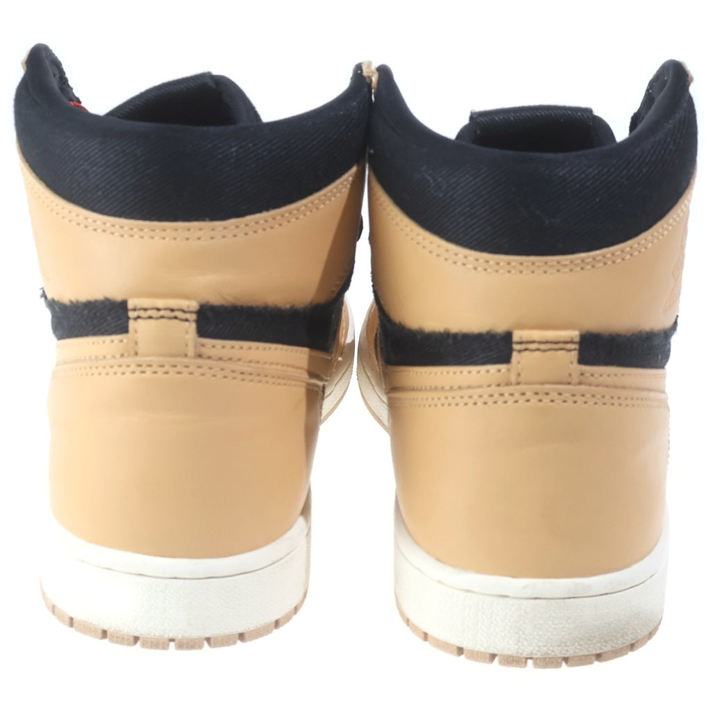 NIKE(ナイキ) AIR JORDAN 1 RETRO HIGH OG Vachetta Tan エアジョーダン1 バケッタ タン ハイカットスニーカー 555088-202 ブラック/ベージュ US10/28cm