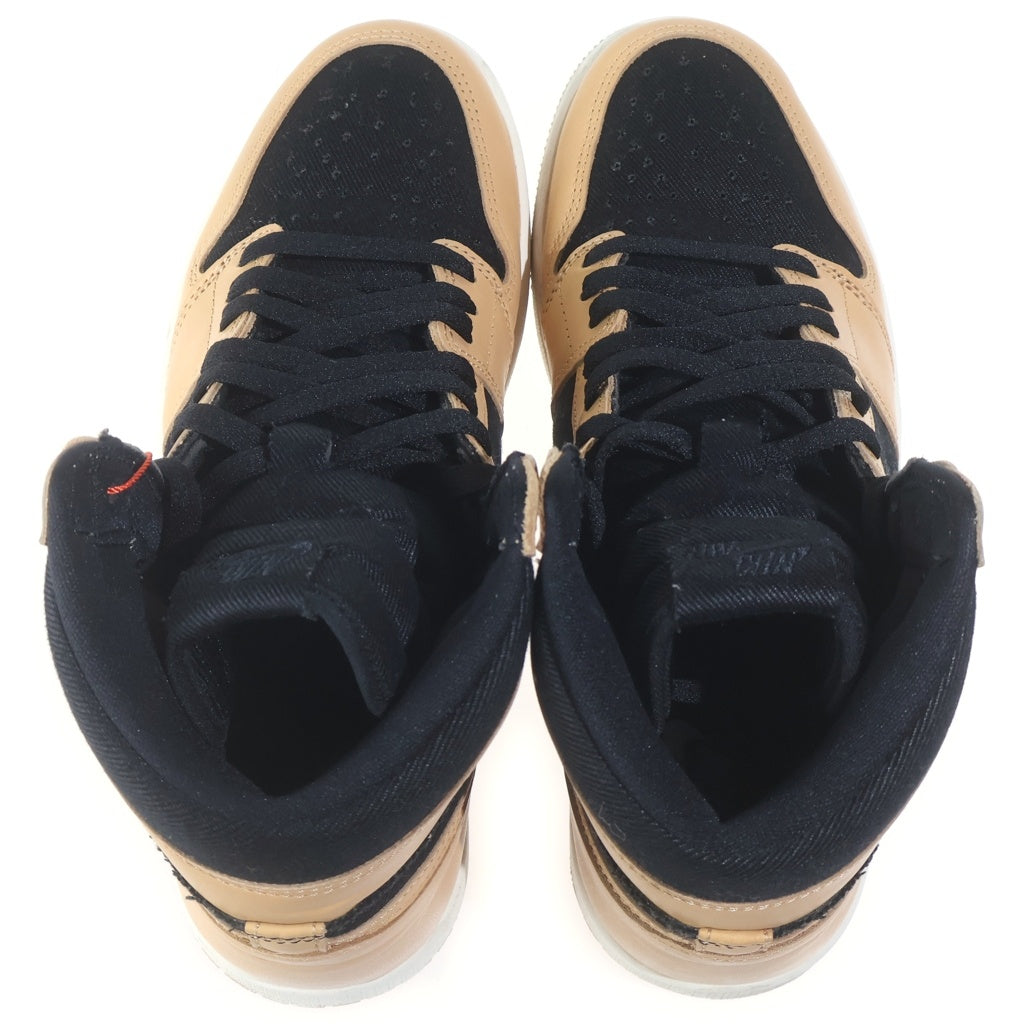 NIKE(ナイキ) AIR JORDAN 1 RETRO HIGH OG Vachetta Tan エアジョーダン1 バケッタ タン ハイカットスニーカー 555088-202 ブラック/ベージュ US10/28cm