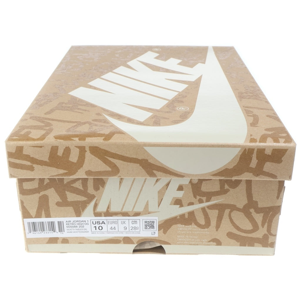 NIKE(ナイキ) AIR JORDAN 1 RETRO HIGH OG Vachetta Tan エアジョーダン1 バケッタ タン ハイカットスニーカー 555088-202 ブラック/ベージュ US10/28cm