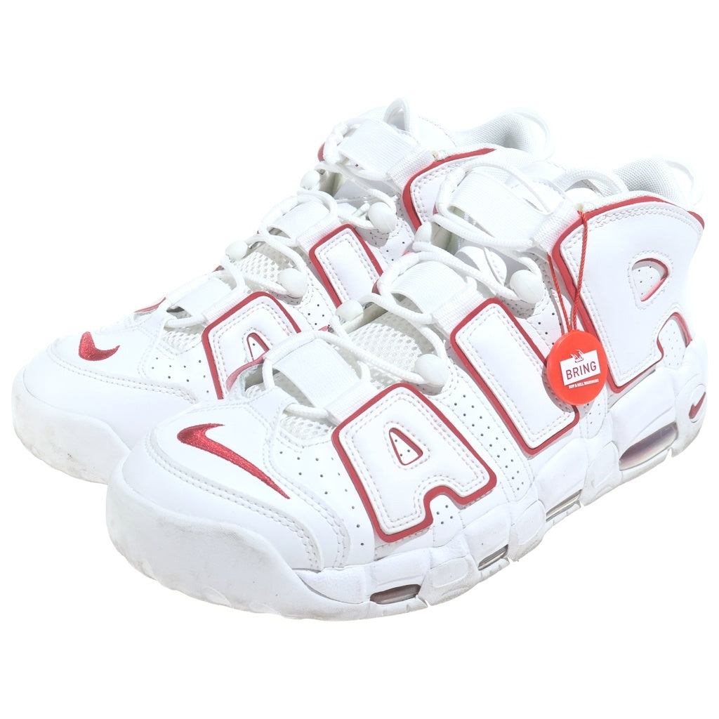 NIKE(ナイキ) AIR MORE UPTEMPO 96 エアモアアップテンポ ハイカットスニーカー ホワイト/レッド US9.5/27.5cm 921948-102