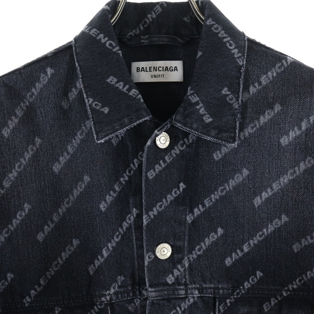 BALENCIAGA(バレンシアガ) 22AW BB Monogram Denim Jacket モノグラム デニムジャケット ブラック 675208