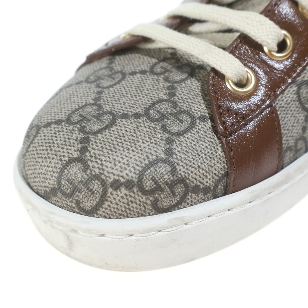 GUCCI(グッチ) GG Monogram FAKE NOT GG柄 フェイクノット ローカットスニーカー ブラウン