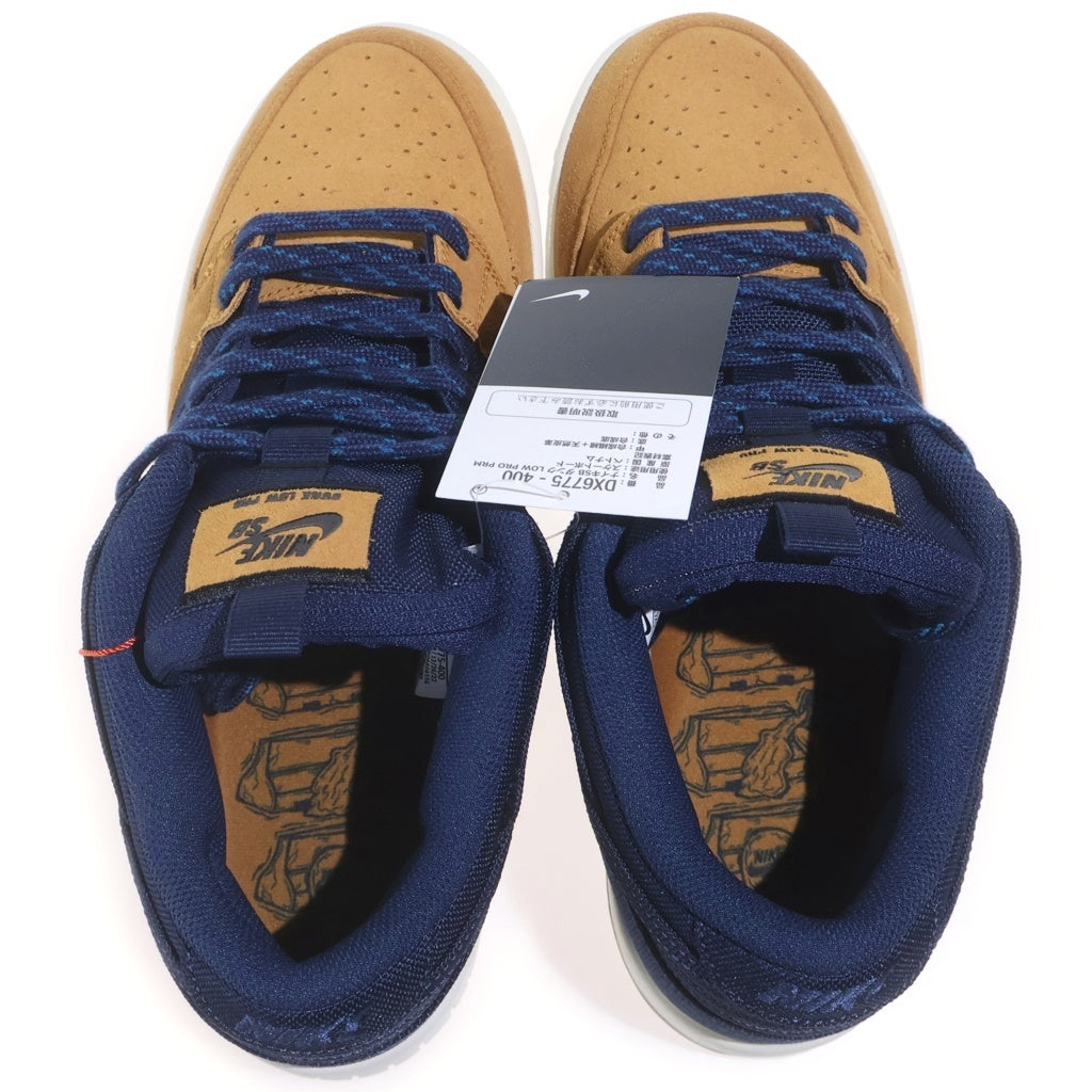 NIKE(ナイキ) DUNK LOW DESERT OCHRE AND MIDNIGHT NAVY ナイキ ダンク ロー ローカットスニーカー US9.5/27.5cm ネイビー DX6775-400