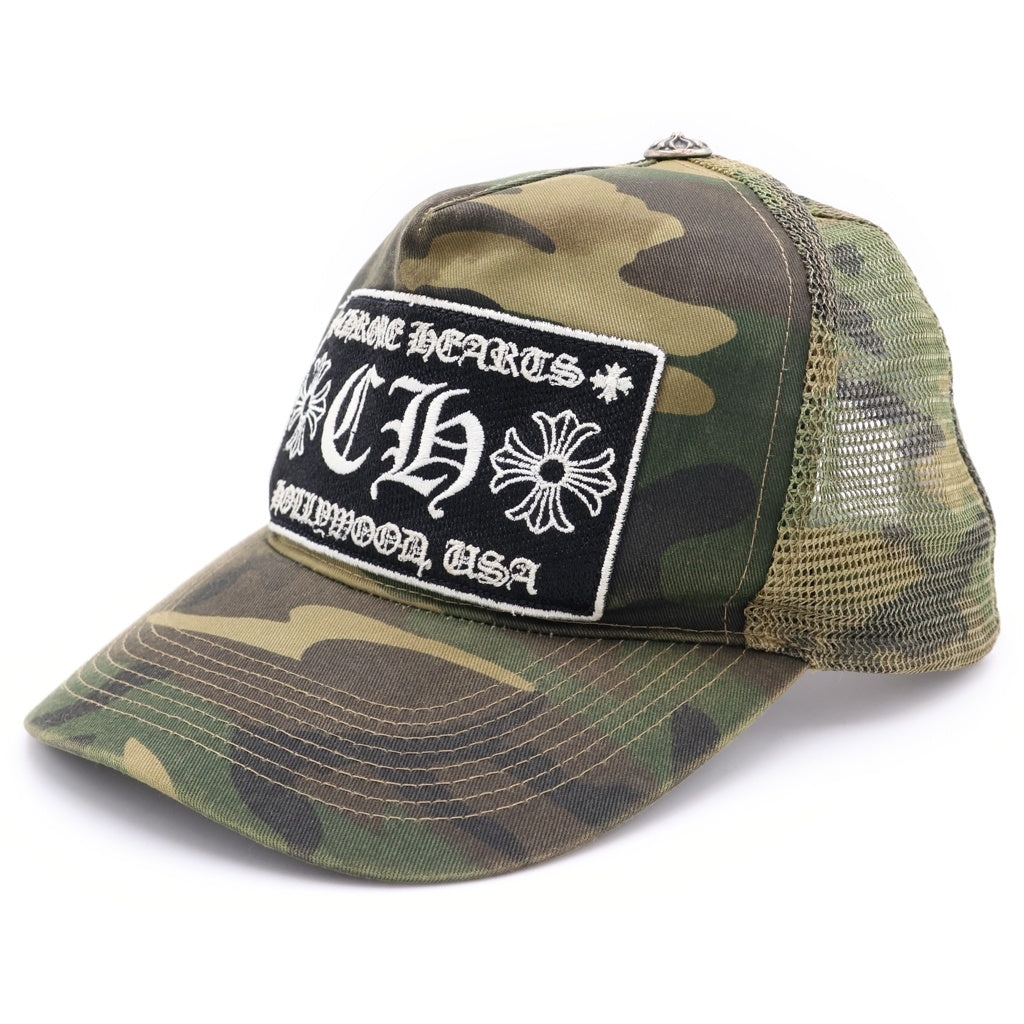 CHROME HEARTS(クロムハーツ) OLD TRUCKER CAP オールド クロスボール メッシュキャップ カモフラ