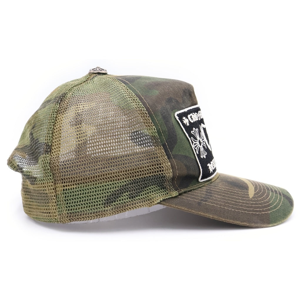 CHROME HEARTS(クロムハーツ) OLD TRUCKER CAP オールド クロスボール メッシュキャップ カモフラ