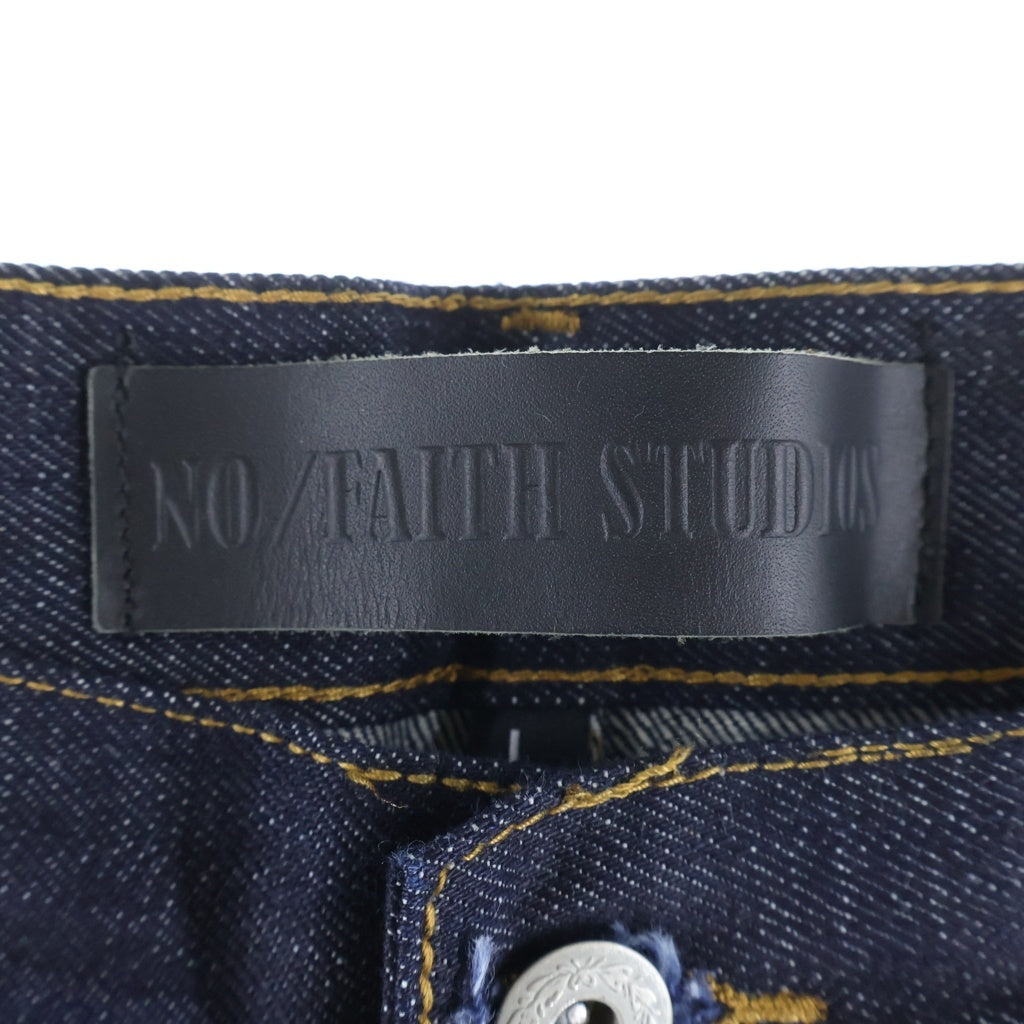 NO/FAITH STUDIOS(ノーフェイスストゥディオス) RAW DENIM JAPANESE LOOSE FIT ルーズフィット デニムパンツ インディゴ RDJLF