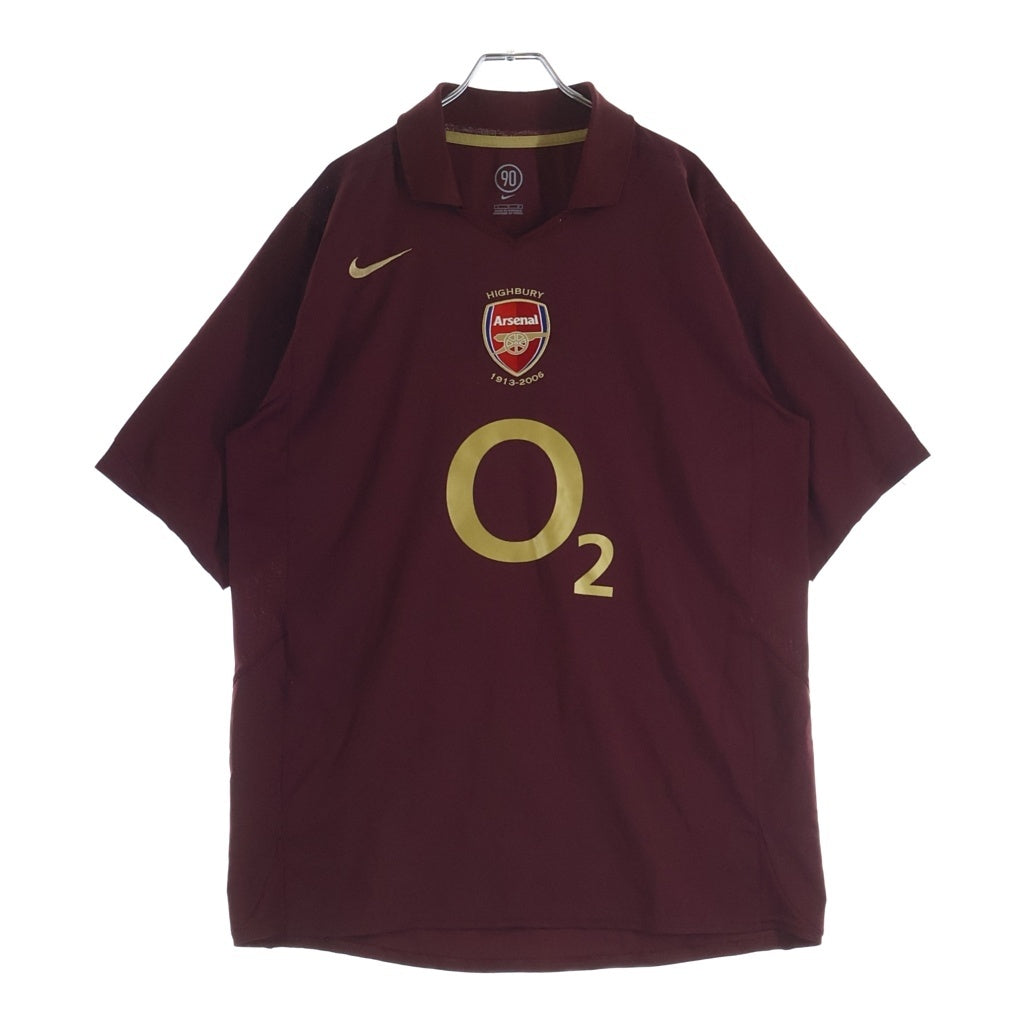 NIKE(ナイキ) ラストハイバリー 05/06 ARSENAL HENRY アーセナル アンリ ユニフォーム 半袖Tシャツ カットソー レッド 11421942