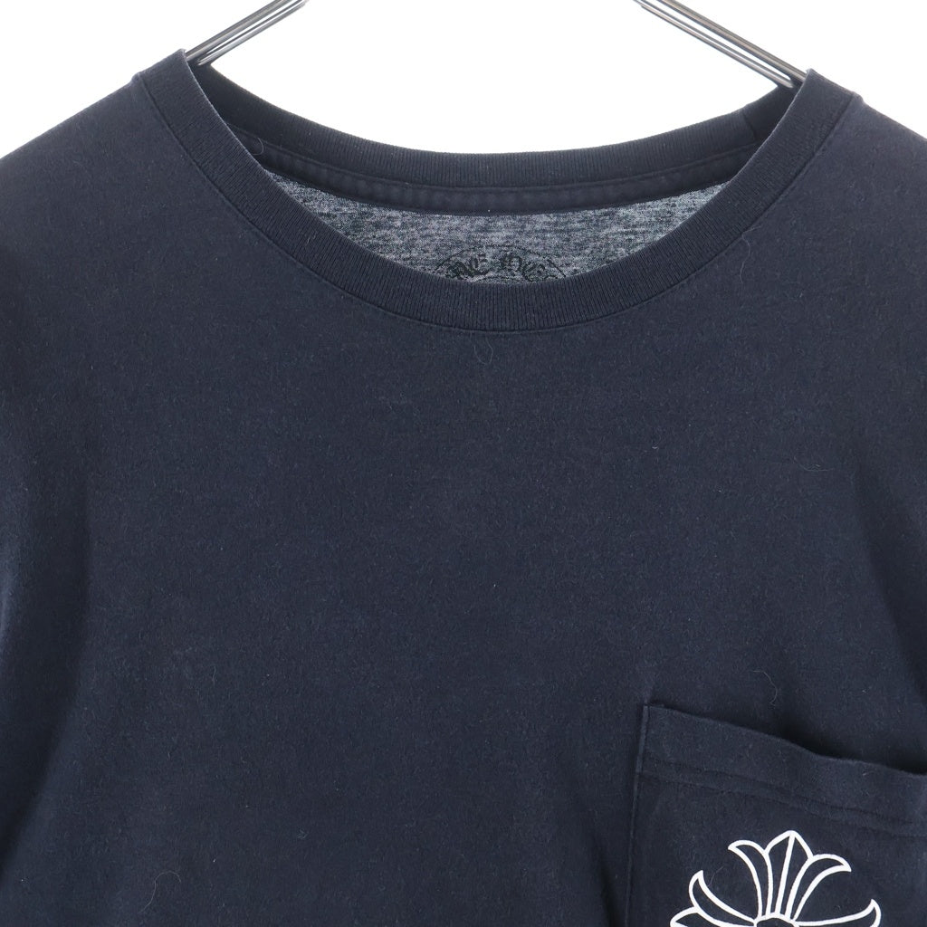 CHROME HEARTS(クロムハーツ) CH Plus Long Sleeve Tee クロムハーツ CHプラス 胸ポケット ロングスリーブTシャツ 長袖カットソー ブラック