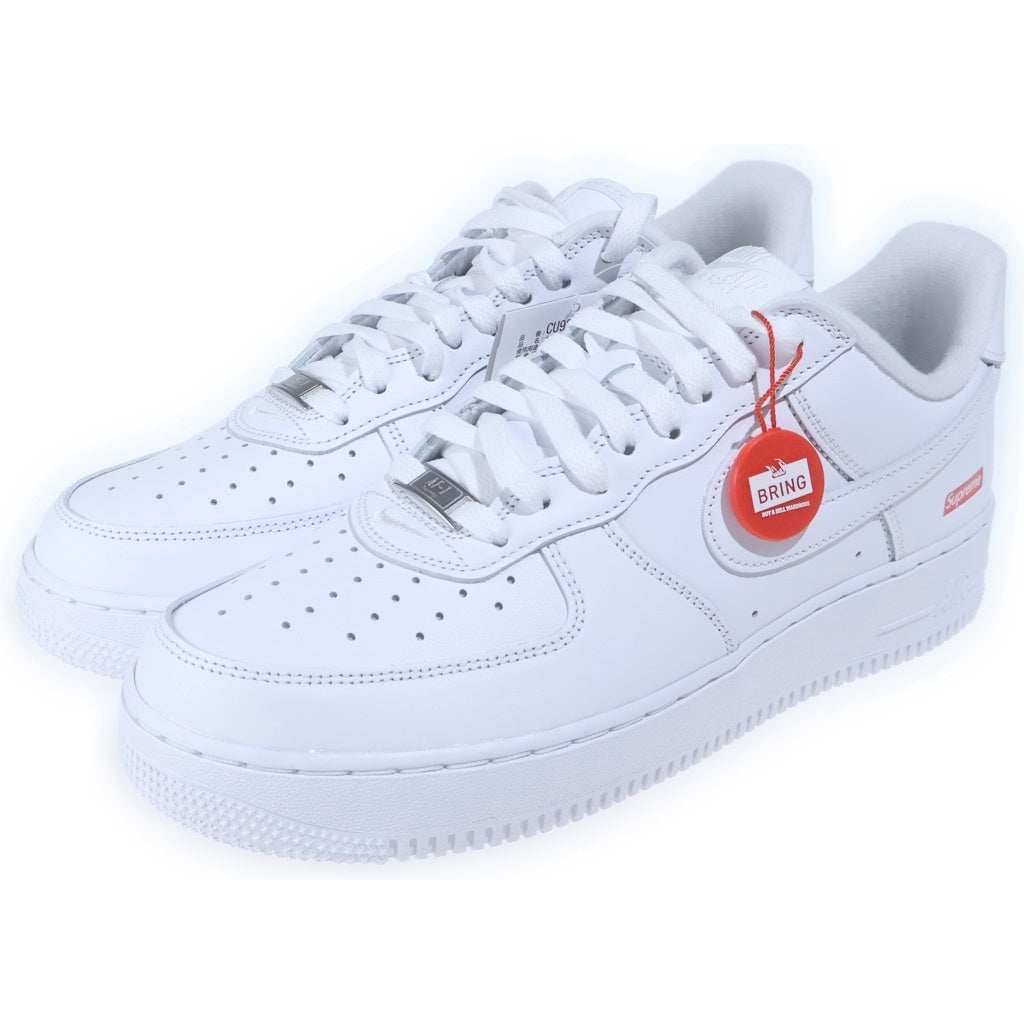NIKE(ナイキ) ×Supreme Air Force 1 Low White シュプリーム × ナイキ エアフォース1 ロー ホワイトローカットスニーカー ホワイト/レッド US9/27cm CU9225-100