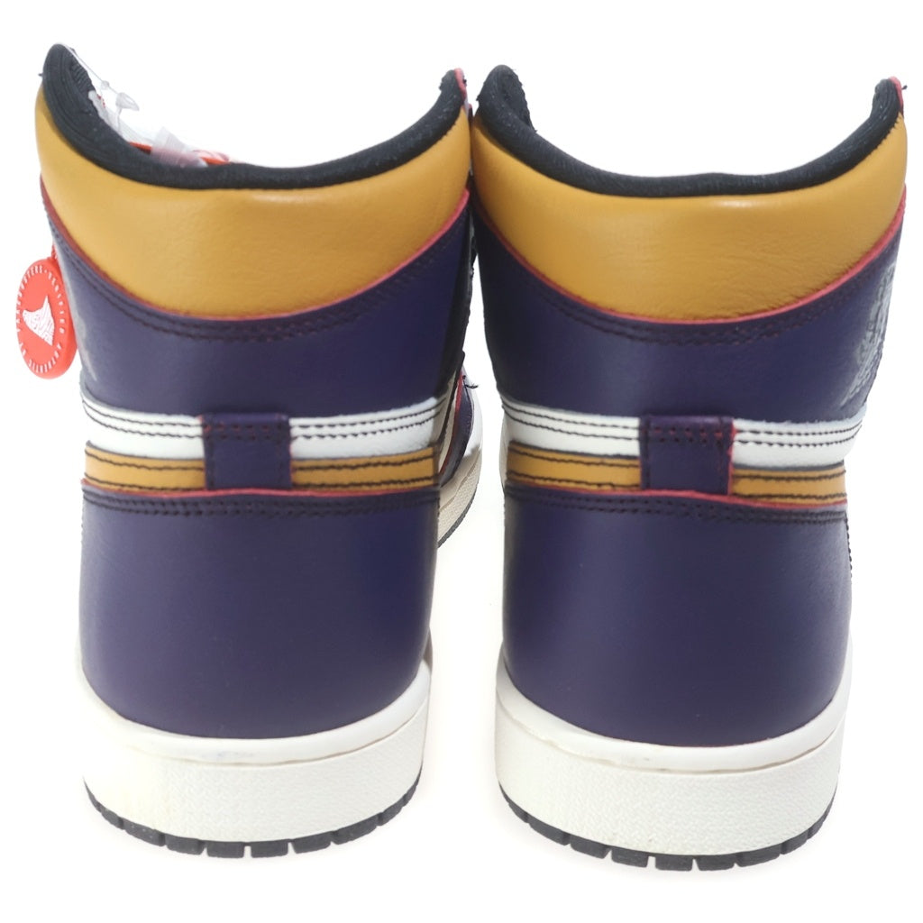NIKE SB(ナイキエスビー) AIR JORDAN 1 HIGH OG DEFIANT LA TO CHICAGO エアジョーダン1 エルエートゥーシカゴ ハイカットスニーカー ホワイト/パープル US9/27cm CD6578-507
