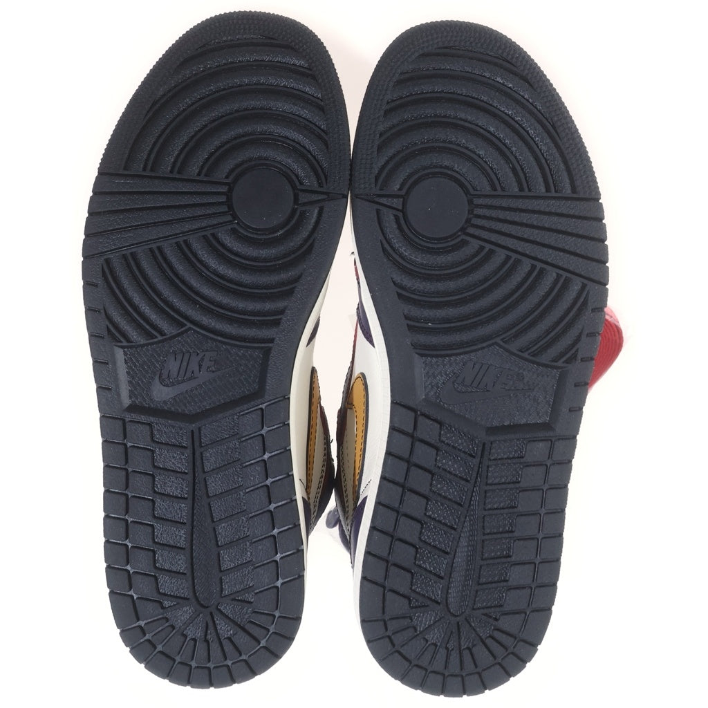 NIKE SB(ナイキエスビー) AIR JORDAN 1 HIGH OG DEFIANT LA TO CHICAGO エアジョーダン1 エルエートゥーシカゴ ハイカットスニーカー ホワイト/パープル US9/27cm CD6578-507