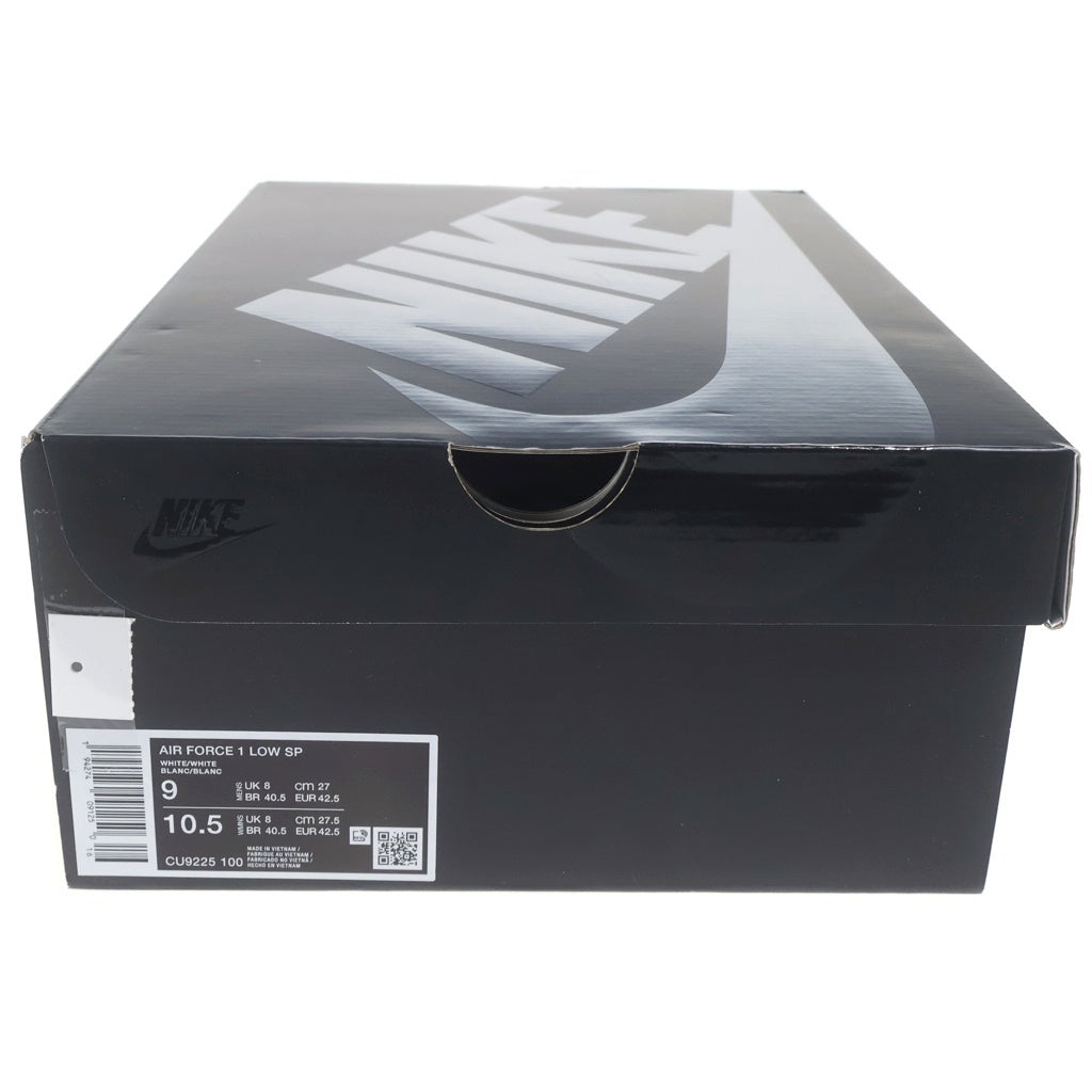 NIKE(ナイキ) ×Supreme Air Force 1 Low White シュプリーム × ナイキ エアフォース1 ロー ホワイトローカットスニーカー ホワイト/レッド US9/27cm CU9225-100