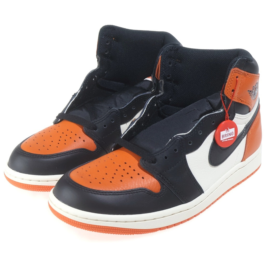 NIKE(ナイキ) AIR JORDAN RETRO HIGH OG エアジョーダン 1 レトロ オージー ハイカットスニーカー オレンジ/ブラック/ホワイト US9/27cm DZ5485-008