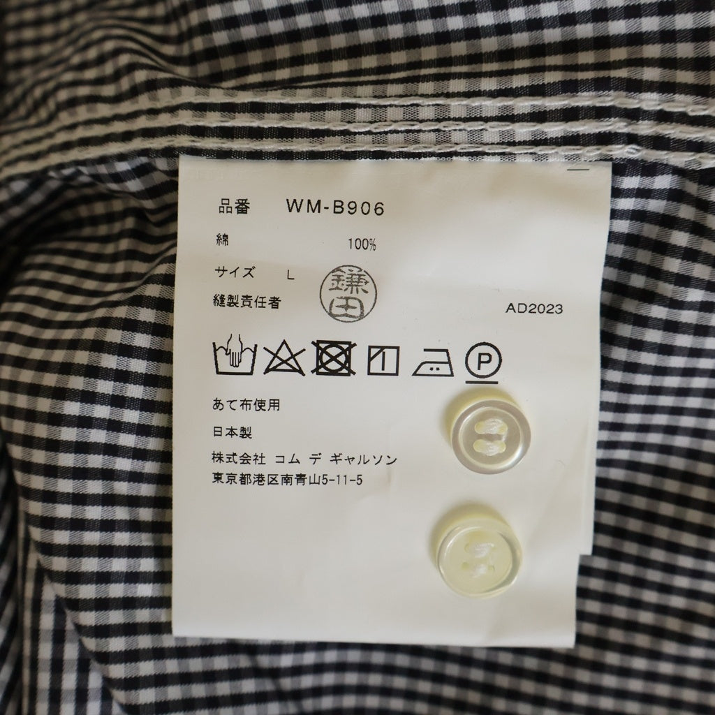 COMME des GARCONS JUNYA WATANABE MAN(コムデギャルソンジュンヤワタナベマン) × Levi's 綿チェック 半袖シャツ ホワイト/ブラック WM-B906-100-1-4