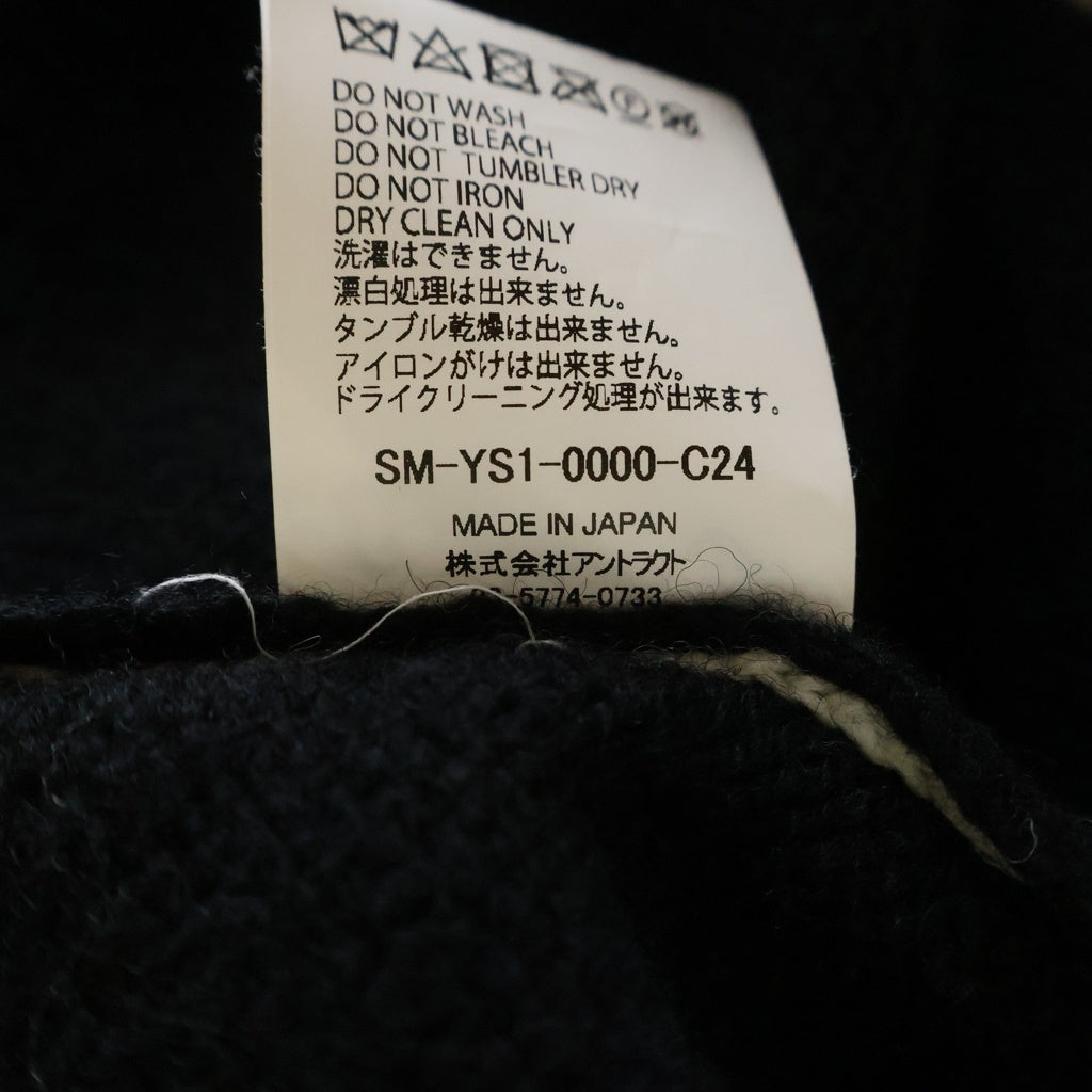 SAINT MICHAEL(セントマイケル) 24AW×Sex Pistols xセックスピストルズ SP CREW KNT I AM A クラッシュ加工クルーネックニットセーター ブラック SM-YS1-0000-C24