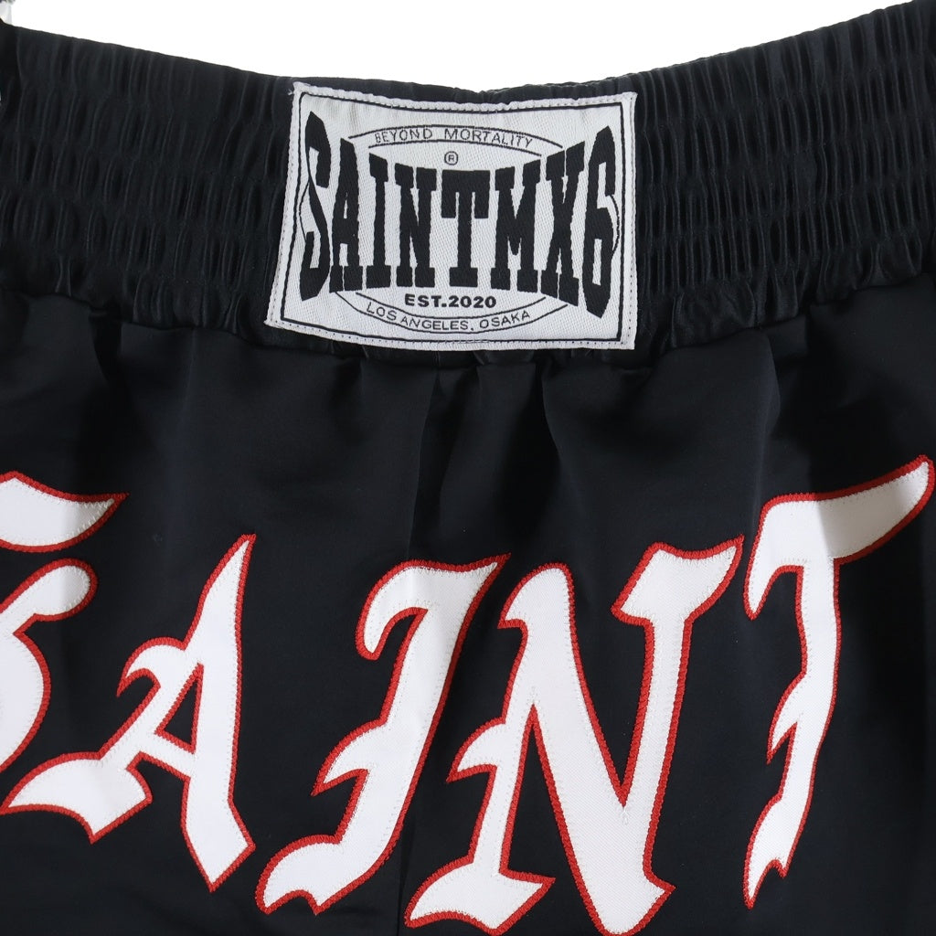 SAINT MICHAEL(セントマイケル) 23SS BOXING SHORTS ボクシングショーツ ハーフパンツ ブラック SM-S23-0000-063
