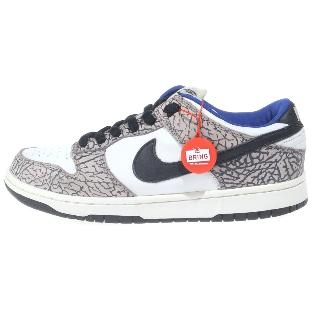 NIKE SB(ナイキエスビー) × SUPREME DUNK LOW WHITE CEMENT SAFARI シュプリーム ダンクロー ホワイトセメント サファリ ローカットスニーカー ホワイト/グレー US9.5/27.5cm 304292-001