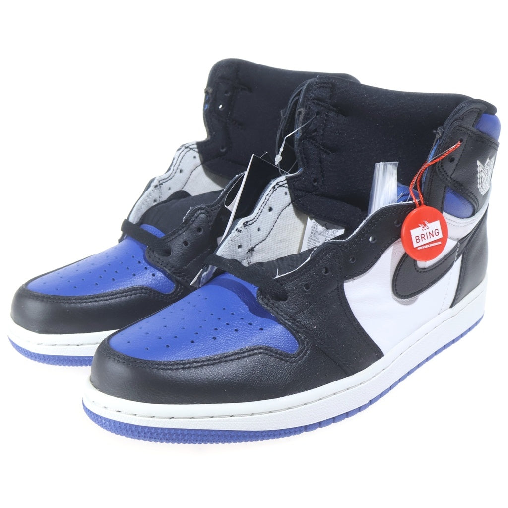 NIKE(ナイキ) AIR JORDAN1 RETRO HIGH OG ROYAL TOE エア ジョーダン1 レトロ ロイヤル トゥ ハイカットスニーカー ホワイト/ブルー US9.5/27.5cm 555088-041