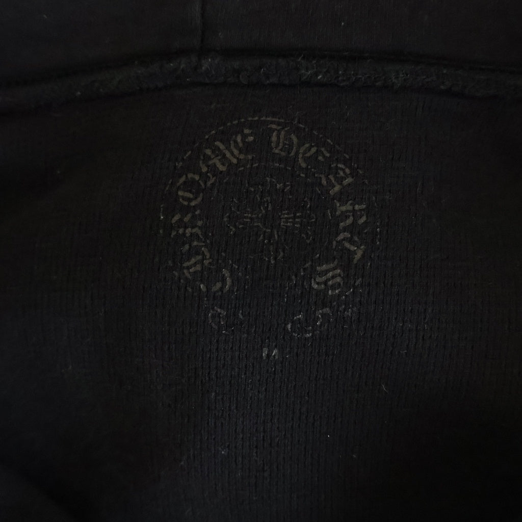 CHROME HEARTS(クロムハーツ) VINE DAGGER BACK ARCH USA ZIP UP HOODIE ヴァインダガー バックアーチ ダガージップ CHプラス 裏地サーマル ジップアップパーカー フーディー ブラック