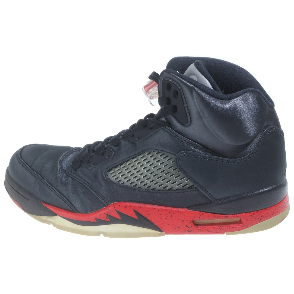 NIKE(ナイキ) AIR JORDAN 5 RETRO SATIN BRED 136027-006 エアジョーダン5 レトロ サテンブレッド ハイカットスニーカー ブラック/レッド US10.5/28.5cm